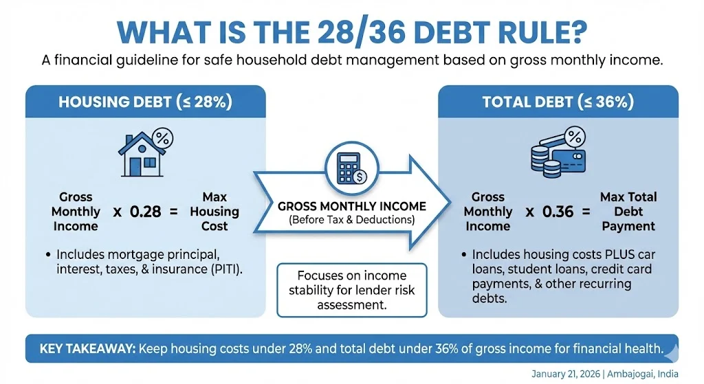 What Is the 28/36 Debt Rule?